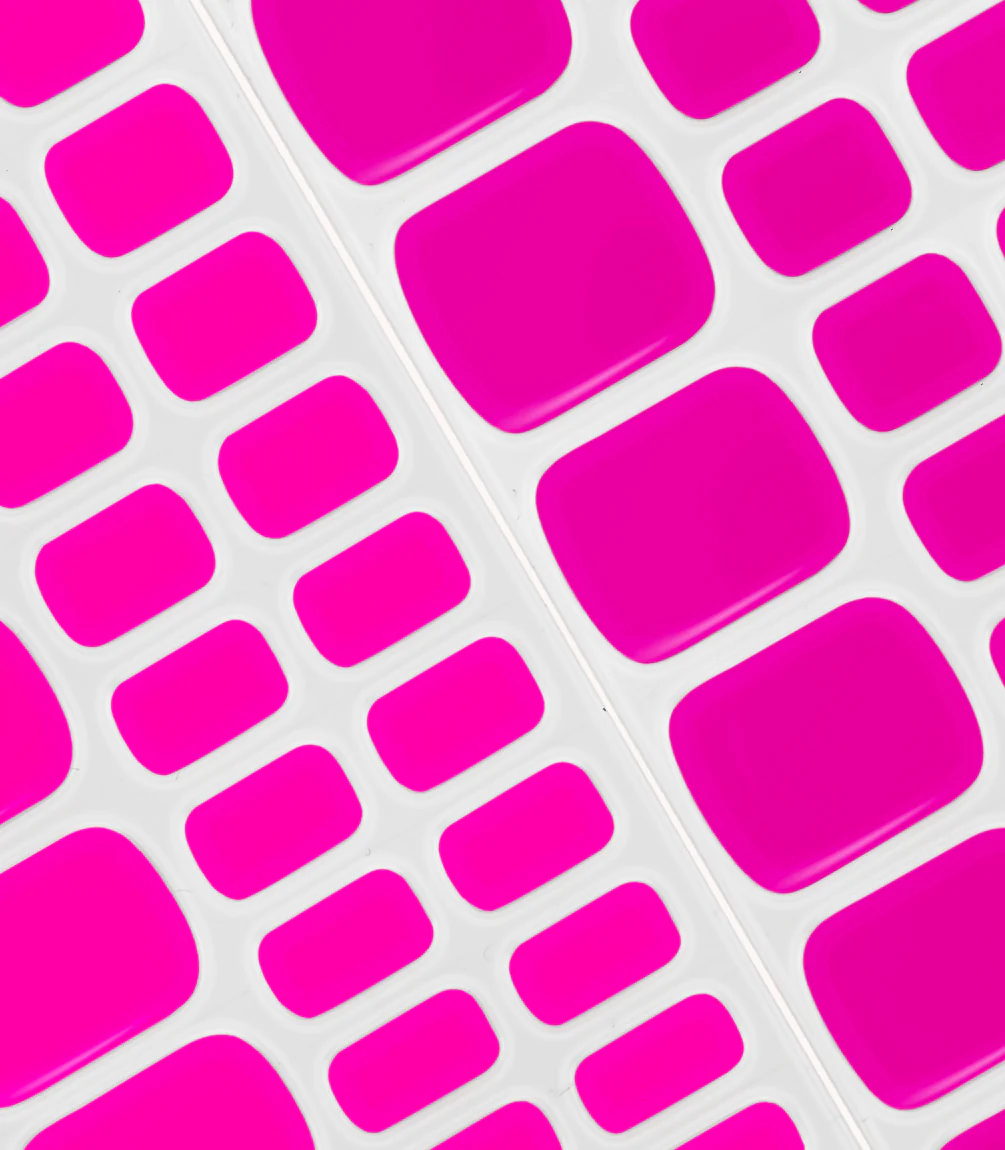 368 Intense Plum Pedicure Gel Nail Stickers - Image 4