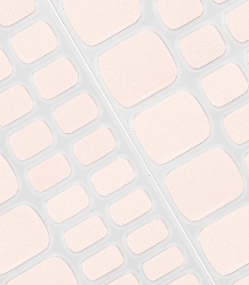 418 Meringue Pink Pedicure Gel Nail Stickers - Image 4